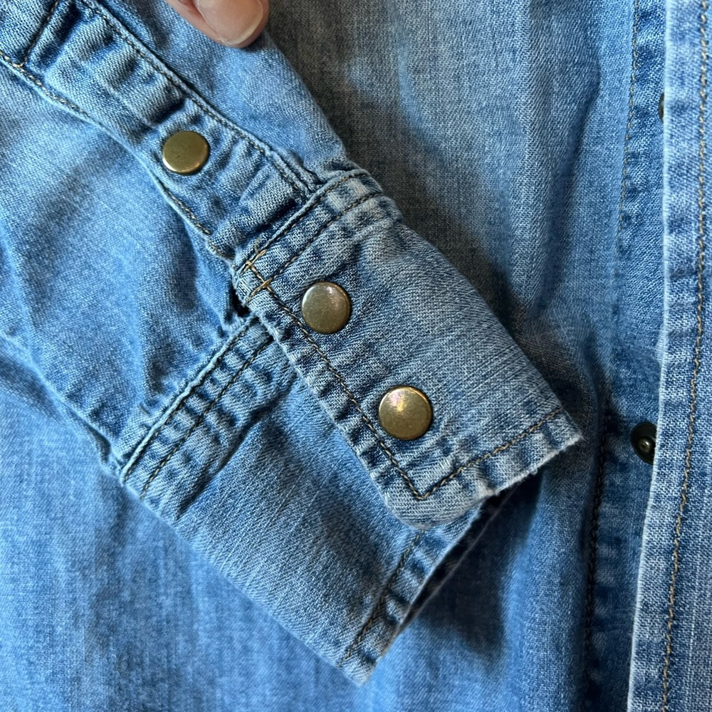 Madewell western denim button down size S - Picture 10 of 15